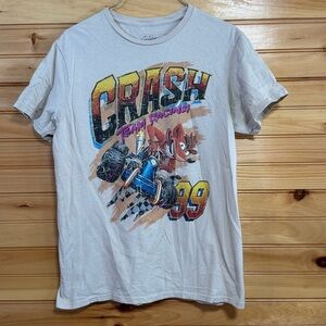 Crash Bandicoot Racing 2022 White T-Shirt Medium
